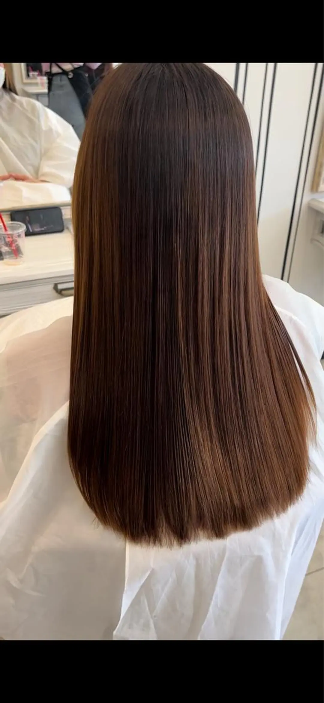 ロング 酸性ストレート 岡田 拓也のヘアスタイル