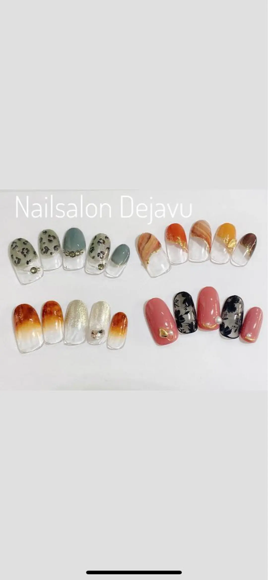 ネイル アートネイル フレンチネイル グラデーション ワンカラーネイル Nail salon Dejavu 🌿のネイルデザイン