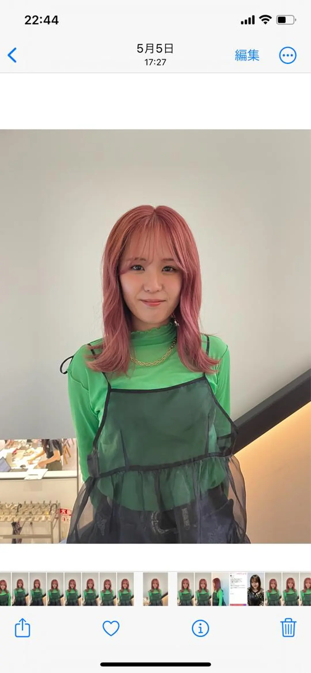 ミディアム カラー ピンクカラー ヘアカラー 🌟暖色系ハイトーン 🌟AIのヘアスタイル