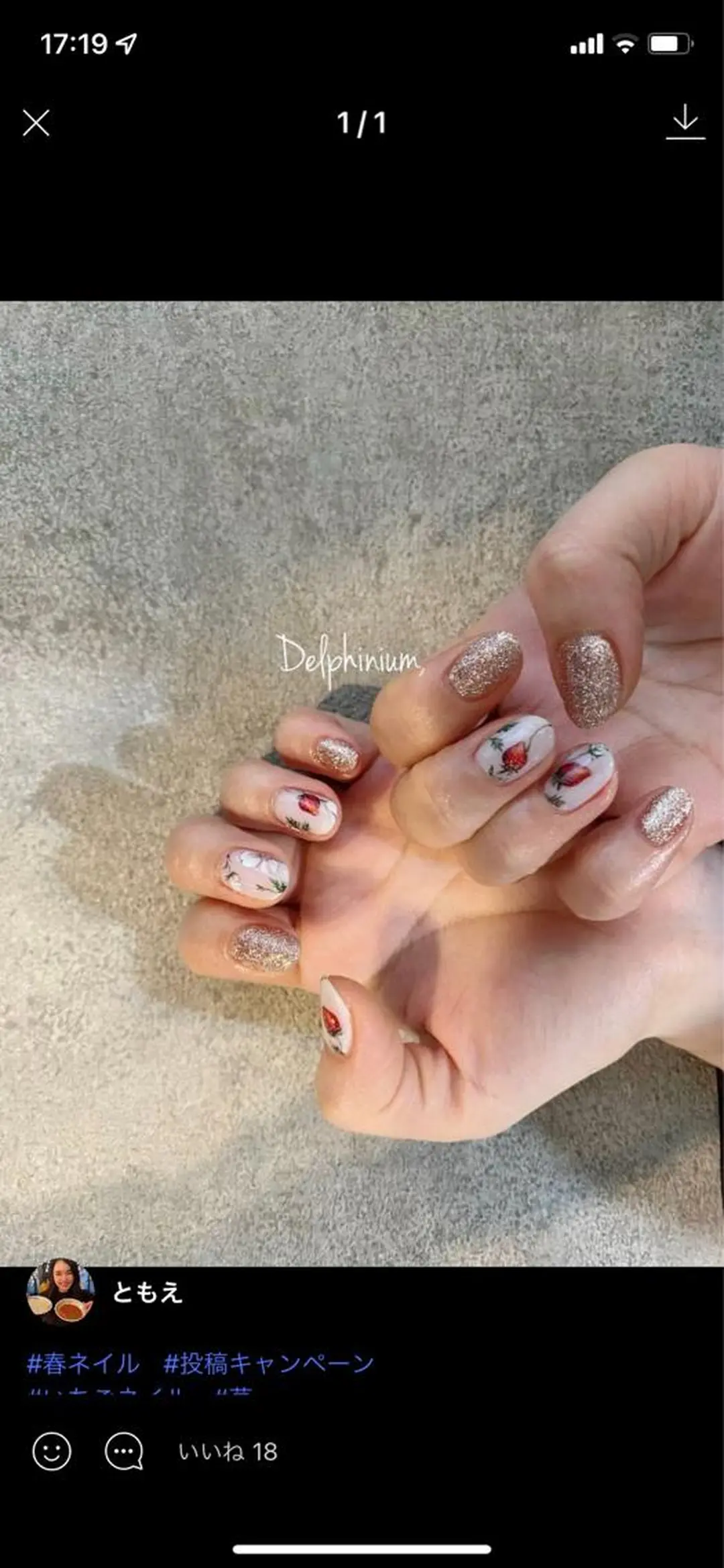 ネイル アートネイル ジェルネイル ミラーネイル 持ち込み パラジェル ハンドネイル 岡本 友恵のネイルデザイン
