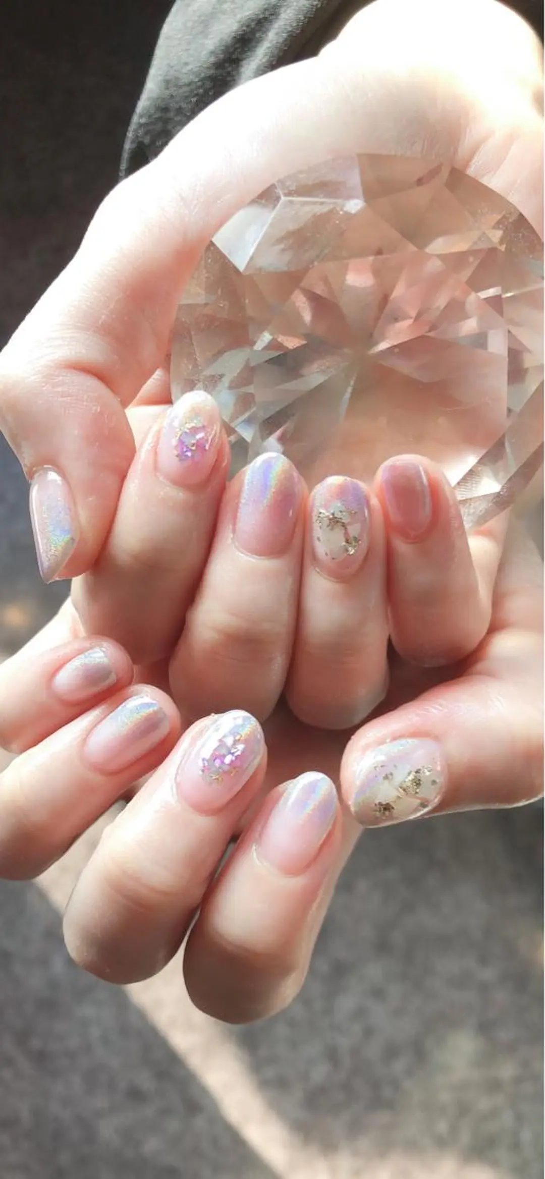 ミディアム カラー キッズ ネイル マツエク・マツパ ハンドネイル ハンドケア 💎ビューティサロン 湘南 RIRAN💎のネイルデザイン