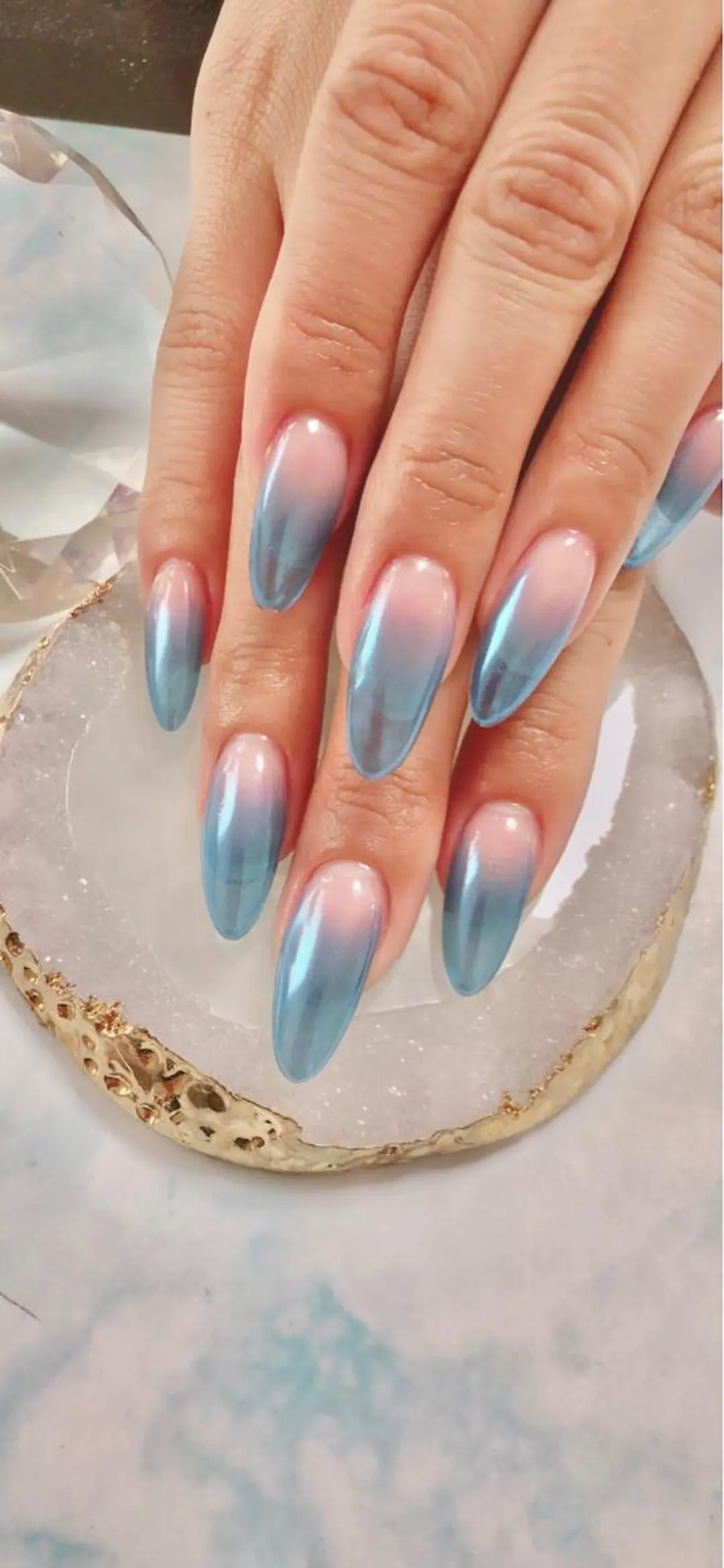 ロング カラー キッズ ネイル マツエク・マツパ ハンドネイル ハンドケア 💎ビューティサロン 湘南　RIRAN💎のネイルデザイン