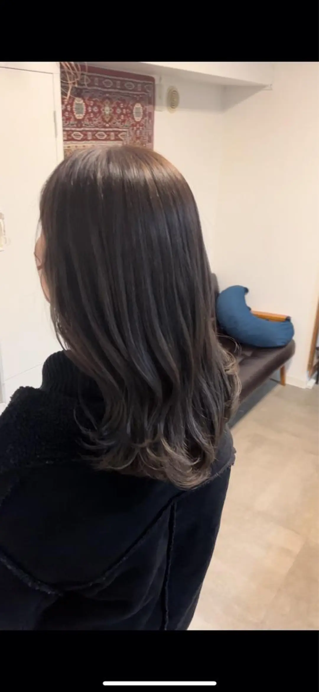 セミロング カット ヘアカラー トリートメント ヘアセット 縮毛矯正✨グレー ジュカラー✨MOEのヘアスタイル