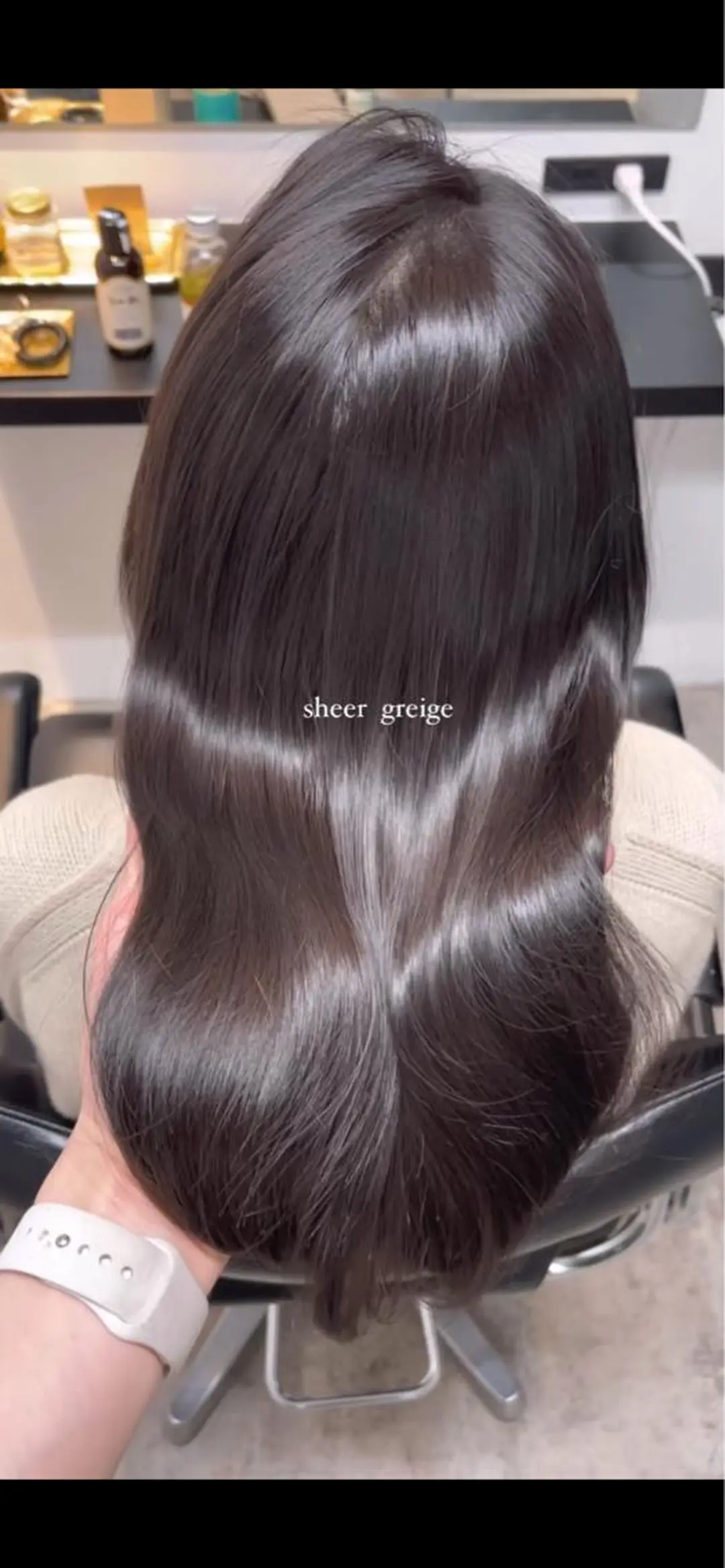 ロング カラー cie所属・ボブ/ミニボブ 透明感カラーkadoのヘアスタイル