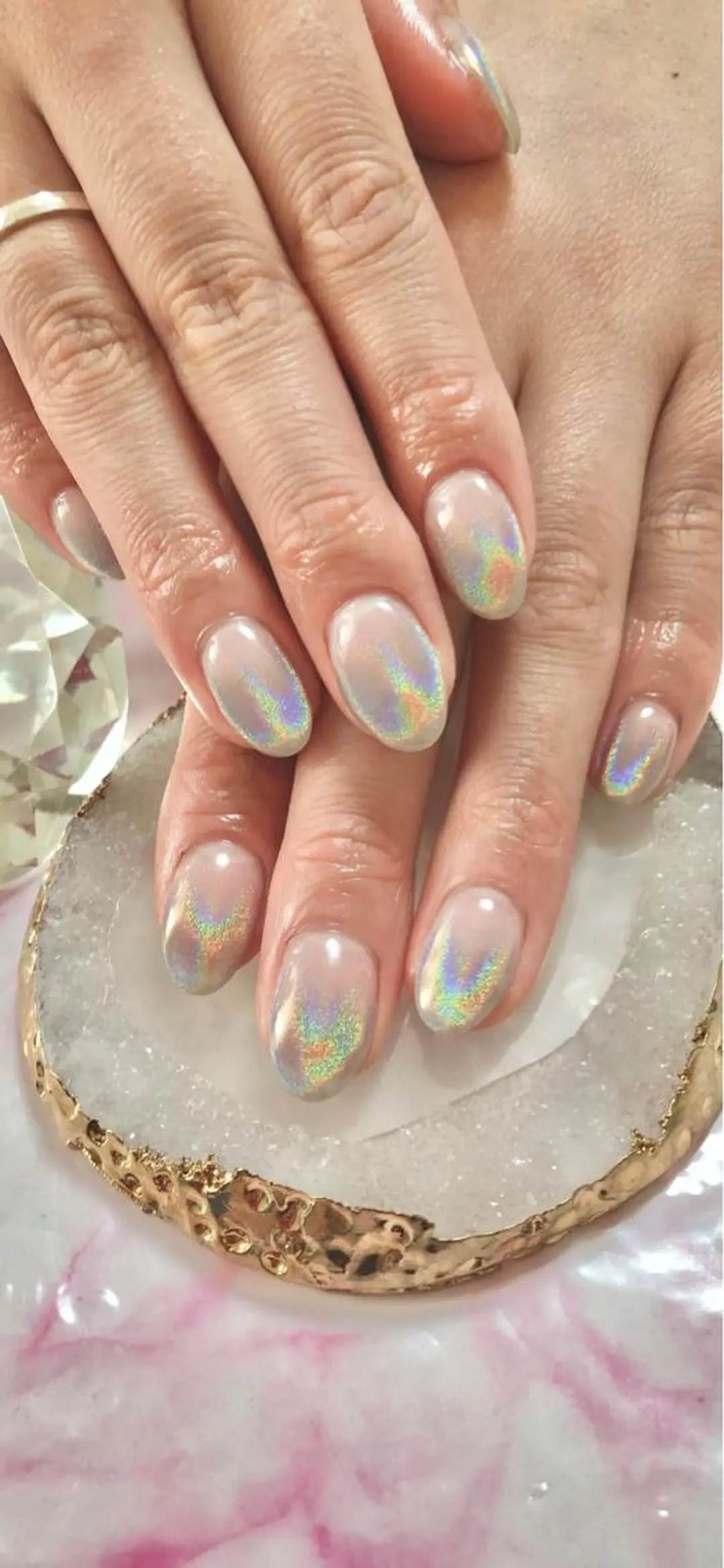 セミロング カラー キッズ ネイル マツエク・マツパ ハンドネイル ハンドケア 💎ビューティサロン 湘南　RIRAN💎のネイルデザイン