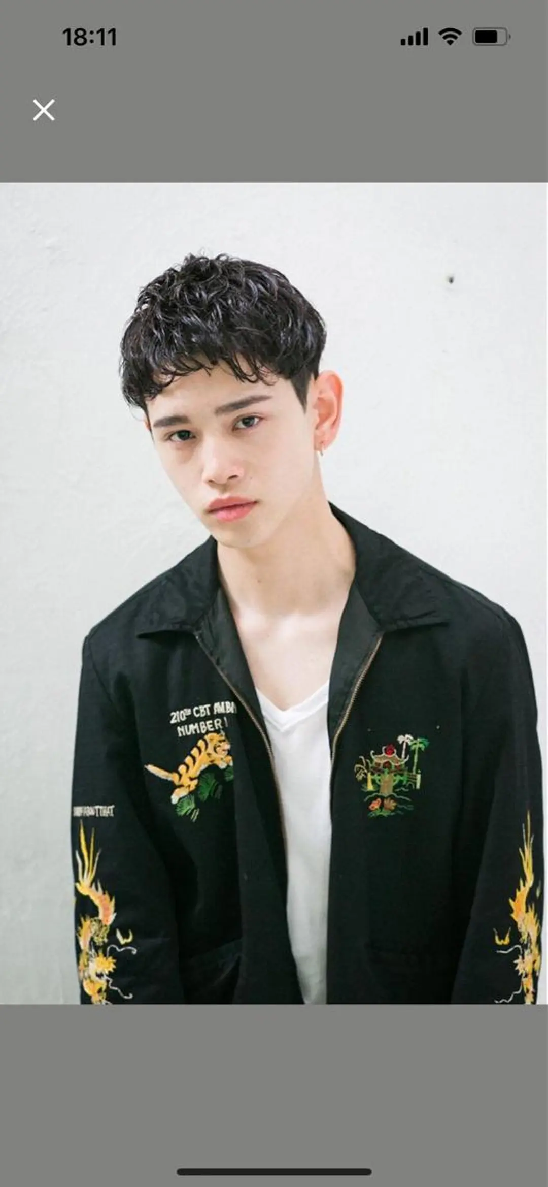 ショート パーマ メンズ 藤澤 春菜  /  ACAのヘアスタイル