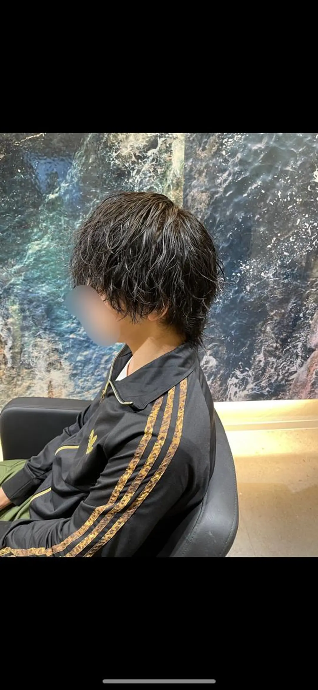 パーマ メンズ マッシュウルフ マッシュ メンズパーマ メンズウルフカット ウルフカット 森江 康喜のヘアスタイル