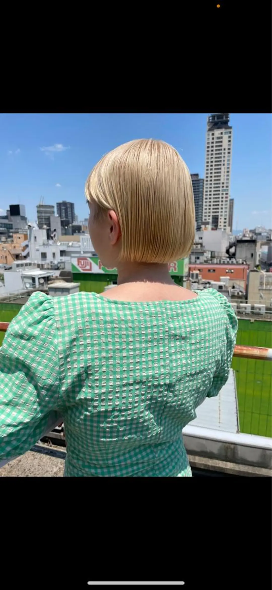 ミディアム カラー ハイトーンカラー ボブ 美髪・シールエクステ ホソタニリョウコのヘアスタイル