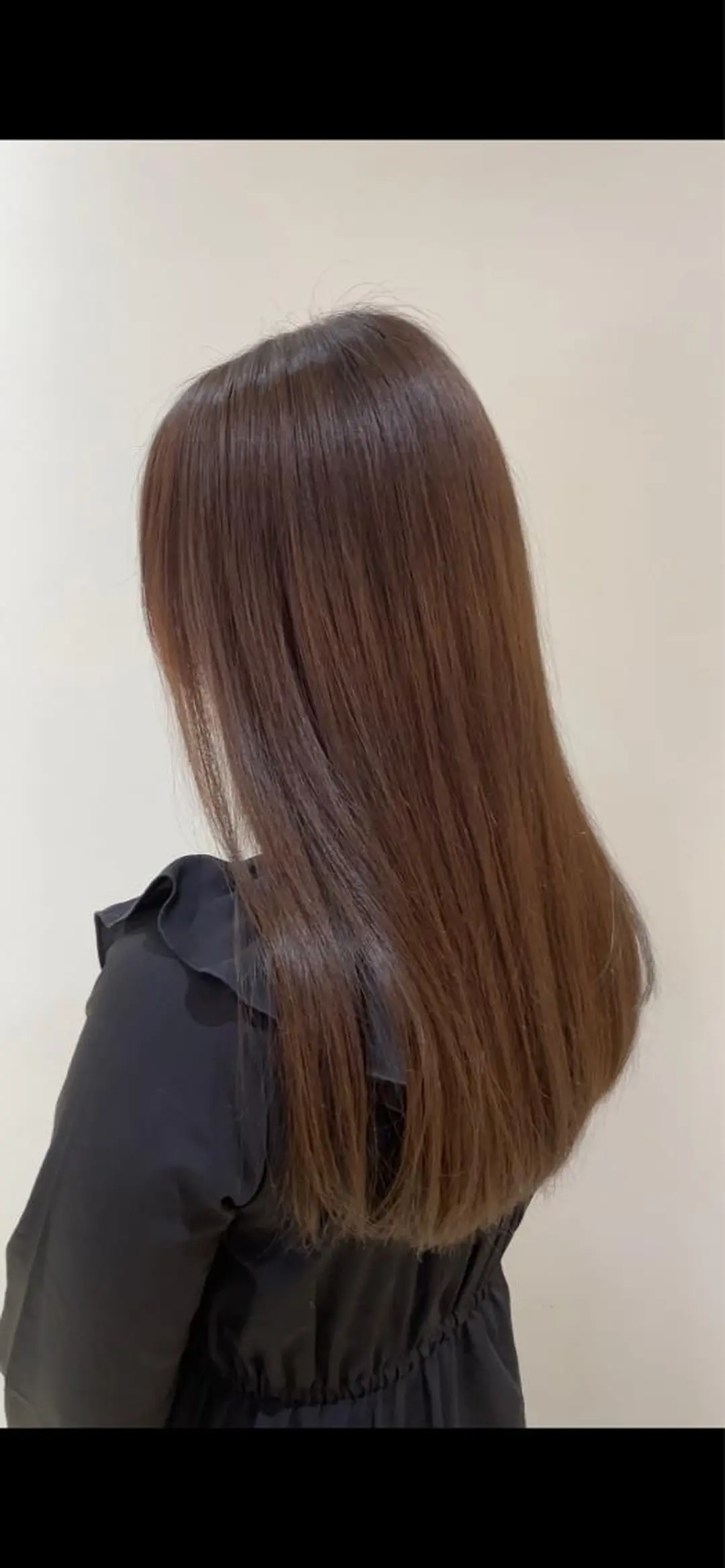 ロング カット 縮毛矯正 トリートメント 池田 早穂のヘアスタイル