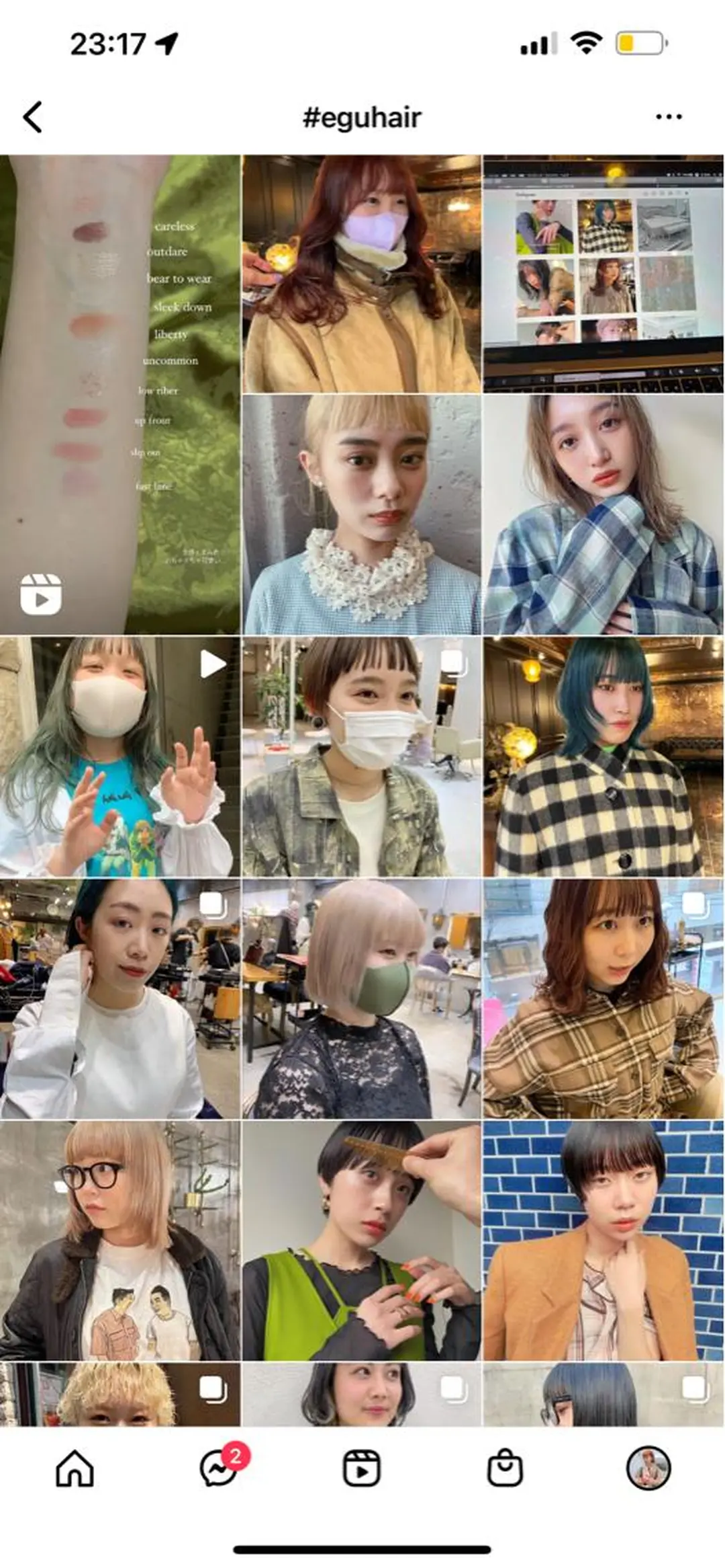 セミロング カラー haco＋所属・圧倒的デザイン力 店長🎨RENAのヘアスタイル