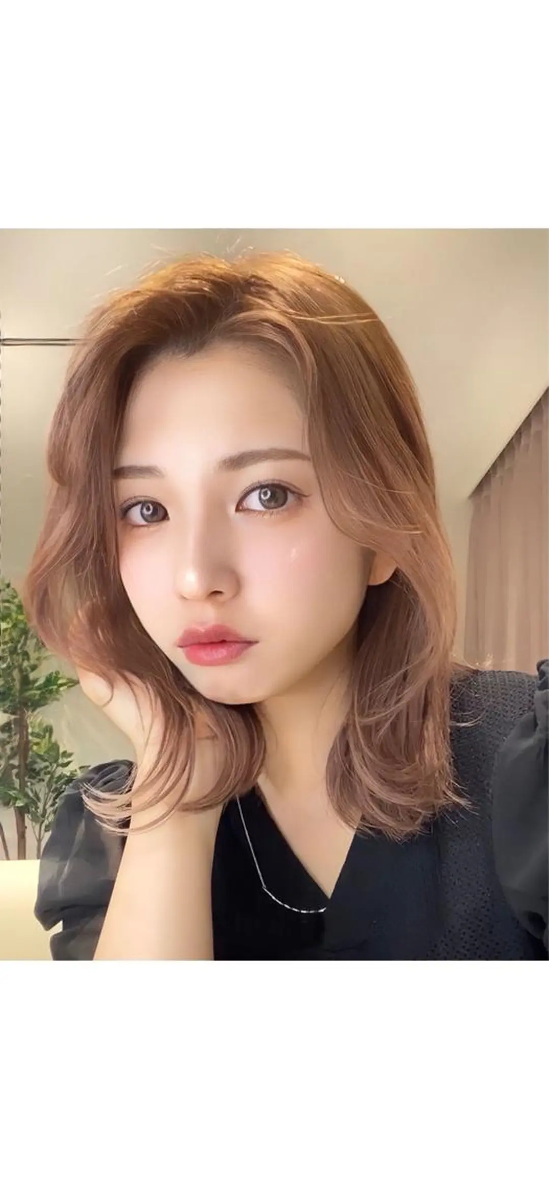 ミディアム カラー パーマ ヘアアレンジ ボブレイヤー アディクシーカラー 透明感カラー イルミナカラー ボブ 小野寺瑞希 /最小顔カットのヘアスタイル