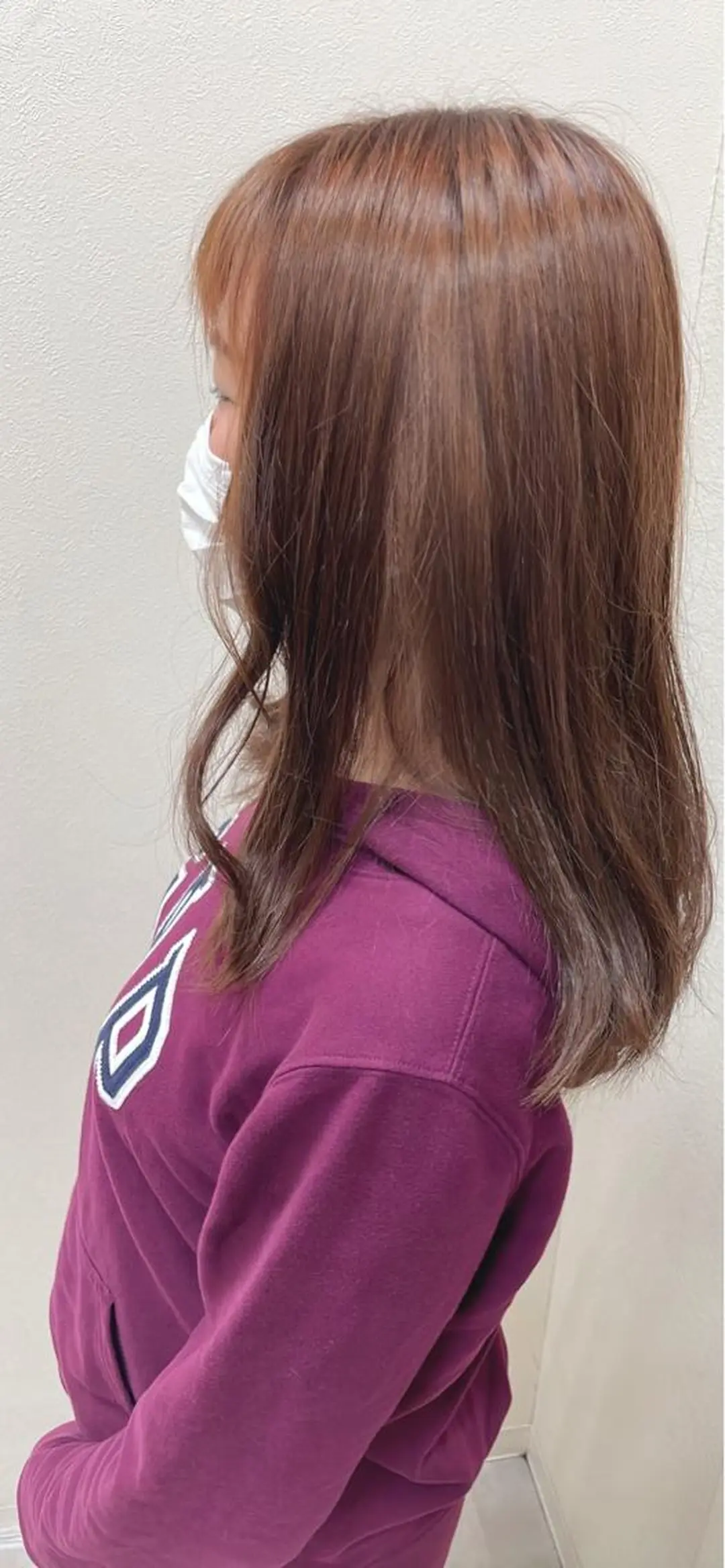 ロング カラー Ren 韓国風のヘアスタイル