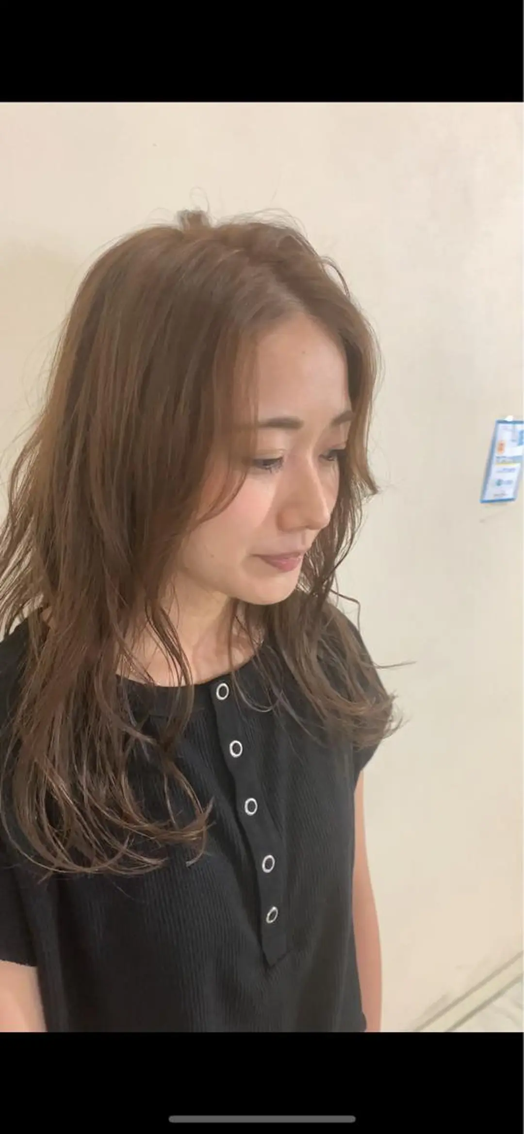 セミロング カット パーマ トリートメント 本田 卓也のヘアスタイル