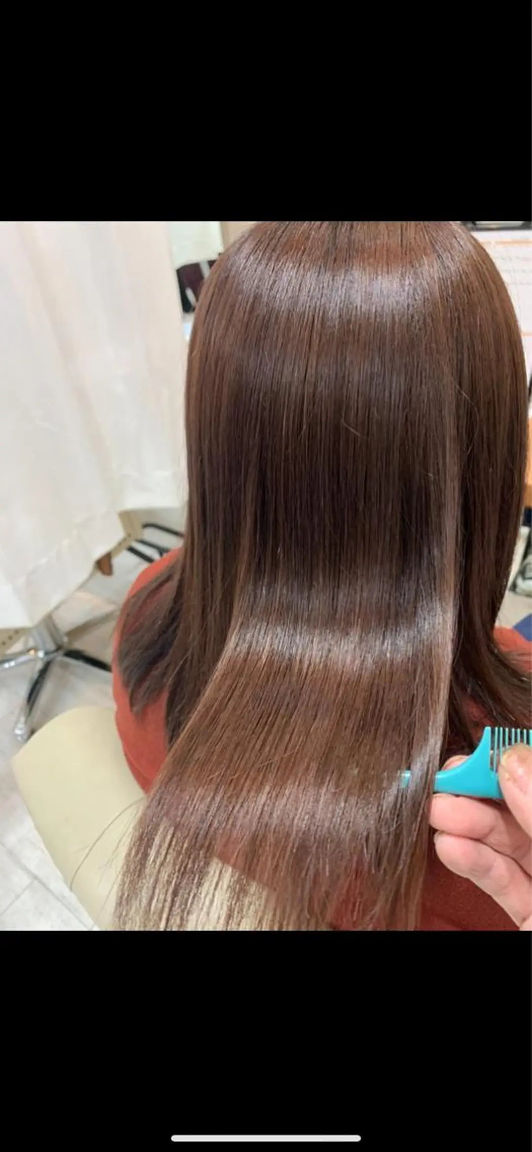 セミロング カット ヘアカラー トリートメント brace 立花のヘアスタイル