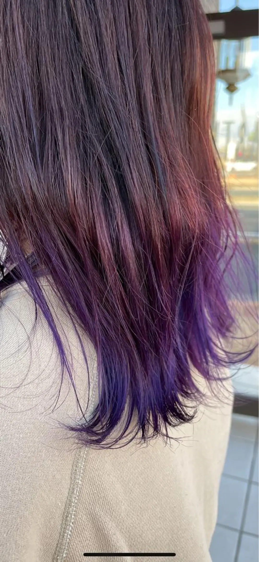 セミロング 曲がる縮毛矯正◎高岡 ブリーチ後でも縮毛◎のヘアスタイル