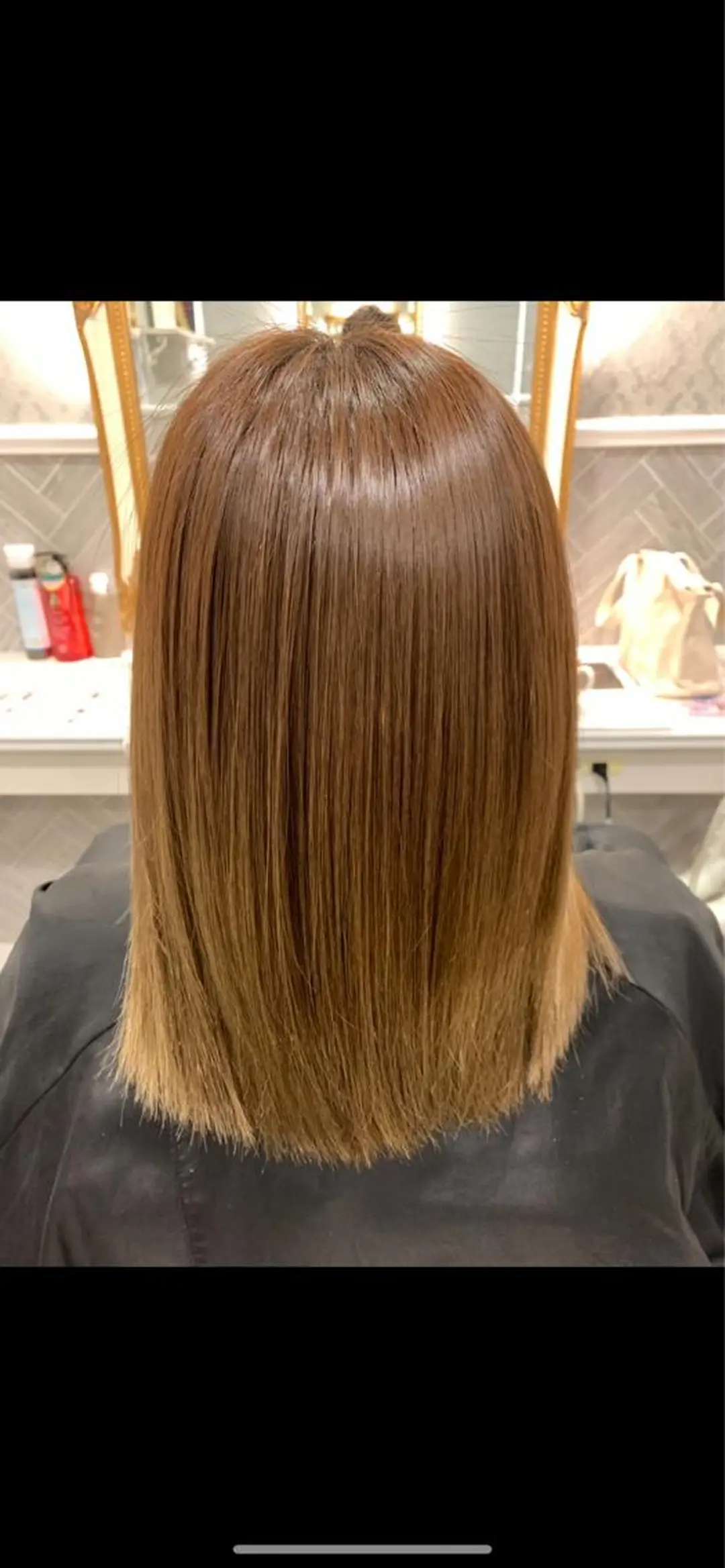 ミディアム ケアカラー/縮毛矯正 /レイヤー/板垣光采のヘアスタイル