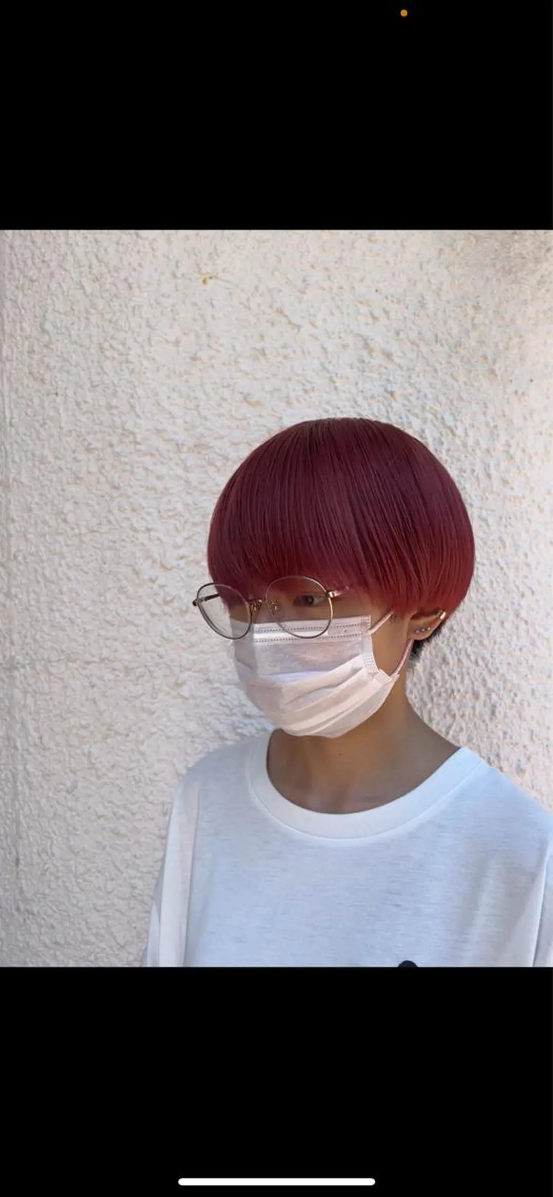 ショート カラー レッドカラー 茅ヶ崎パーマ特化/ スパイラル/ハルキのヘアスタイル