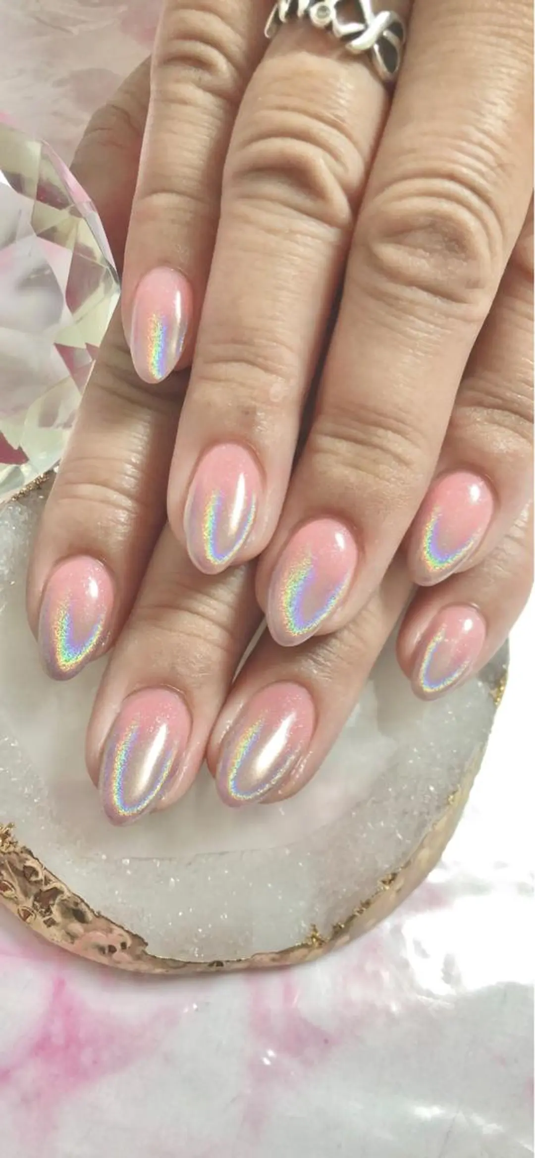 セミロング カラー キッズ ネイル マツエク・マツパ 💎ビューティサロン 湘南　RIRAN💎のネイルデザイン