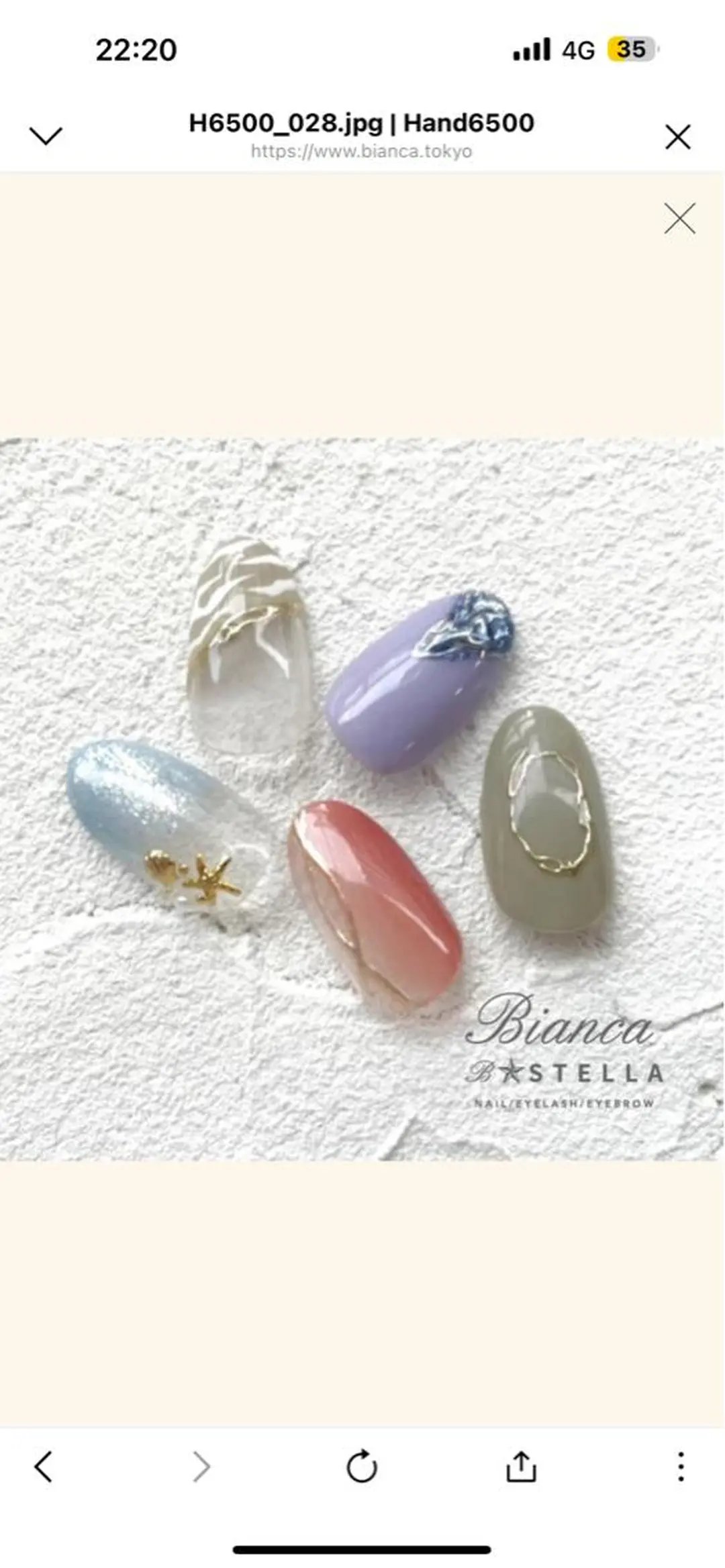 ネイル ハンドネイル Bianca浦和西口 Takenouchiのネイルデザイン