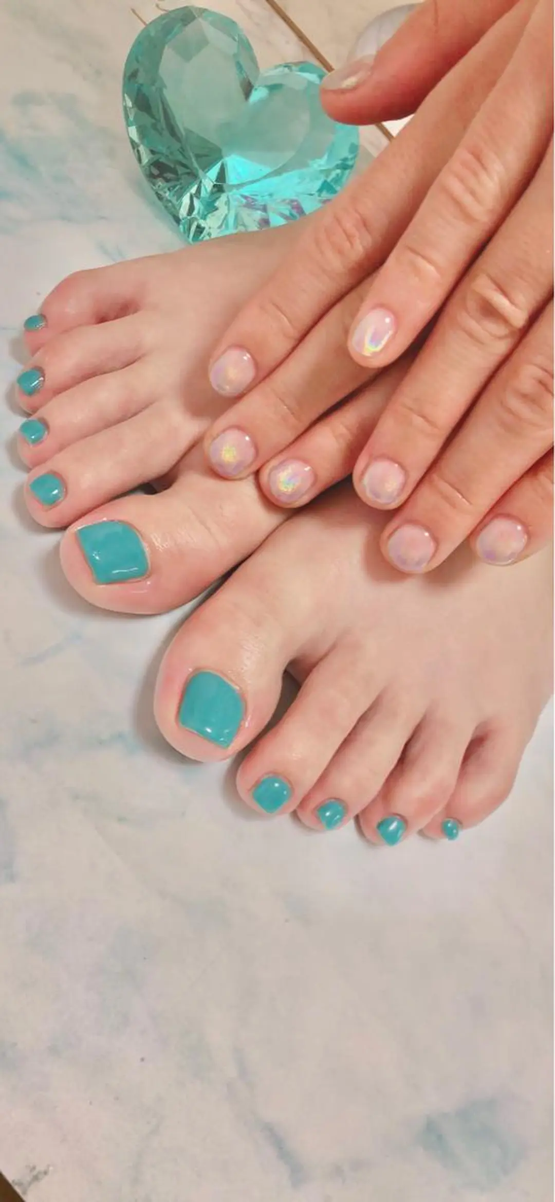 ショート カラー キッズ ネイル マツエク・マツパ ハンドネイル フットネイル 💎ビューティサロン 湘南　RIRAN💎のネイルデザイン