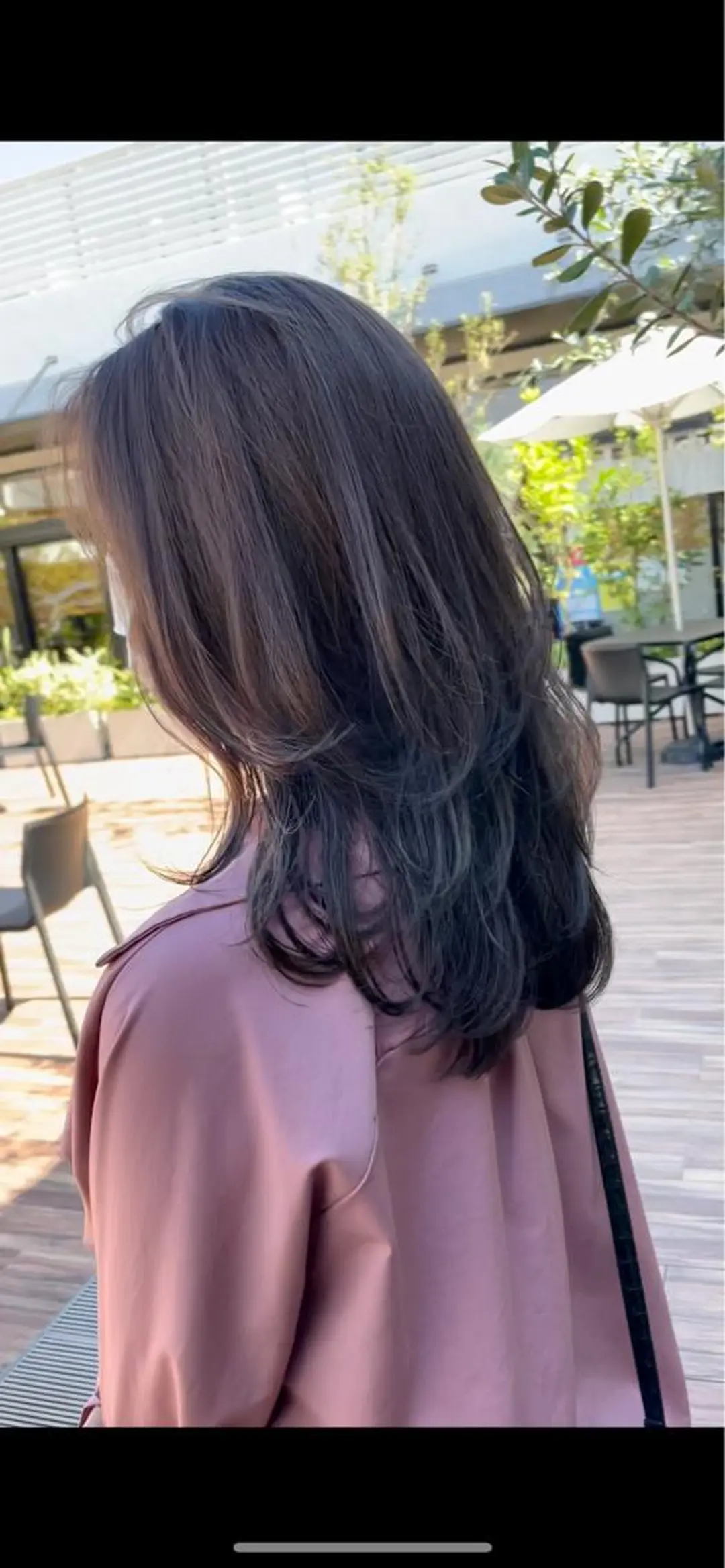 セミロング カラー アッシュ ピンクカラー ピンクアッシュ レイヤーカット クドウレイ fifth渋谷のヘアスタイル