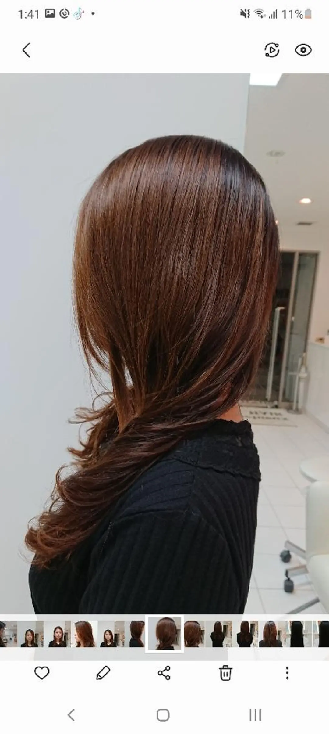 ロング パーマ カット パーマ fructueuxune所属・中野韓国レイヤー× ウルフ  本木之教
のヘアスタイル