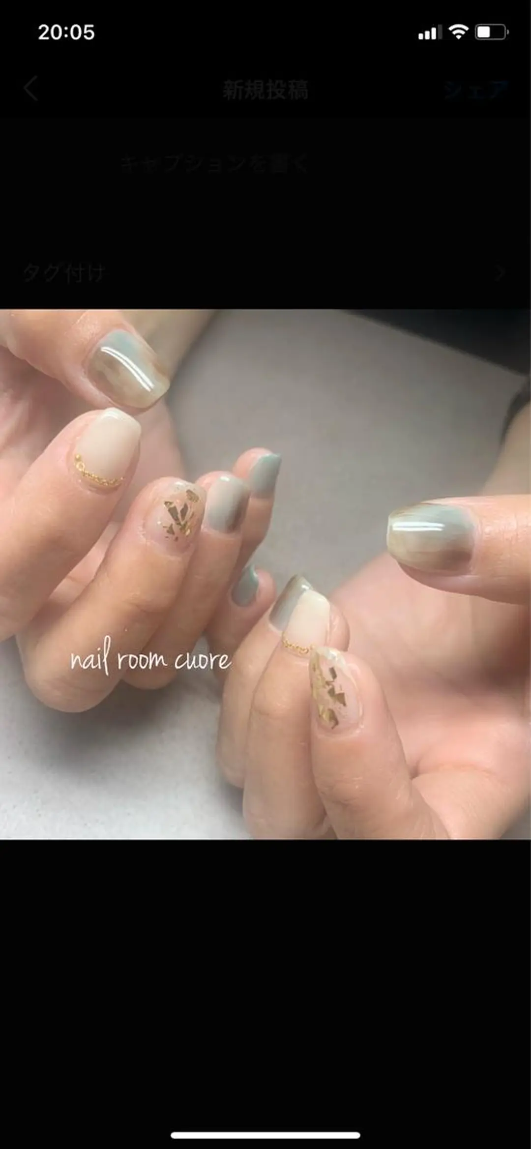 ネイル ニュアンスネイル 春ネイル nail room  cuore所属・松尾 典子のネイルデザイン