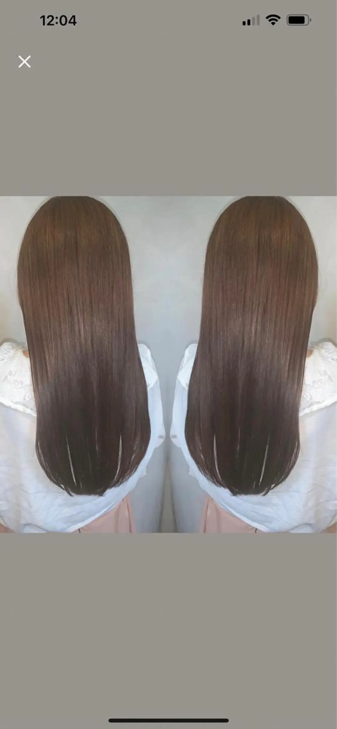 ロング 縮毛矯正 number天王寺 ほたるのヘアスタイル