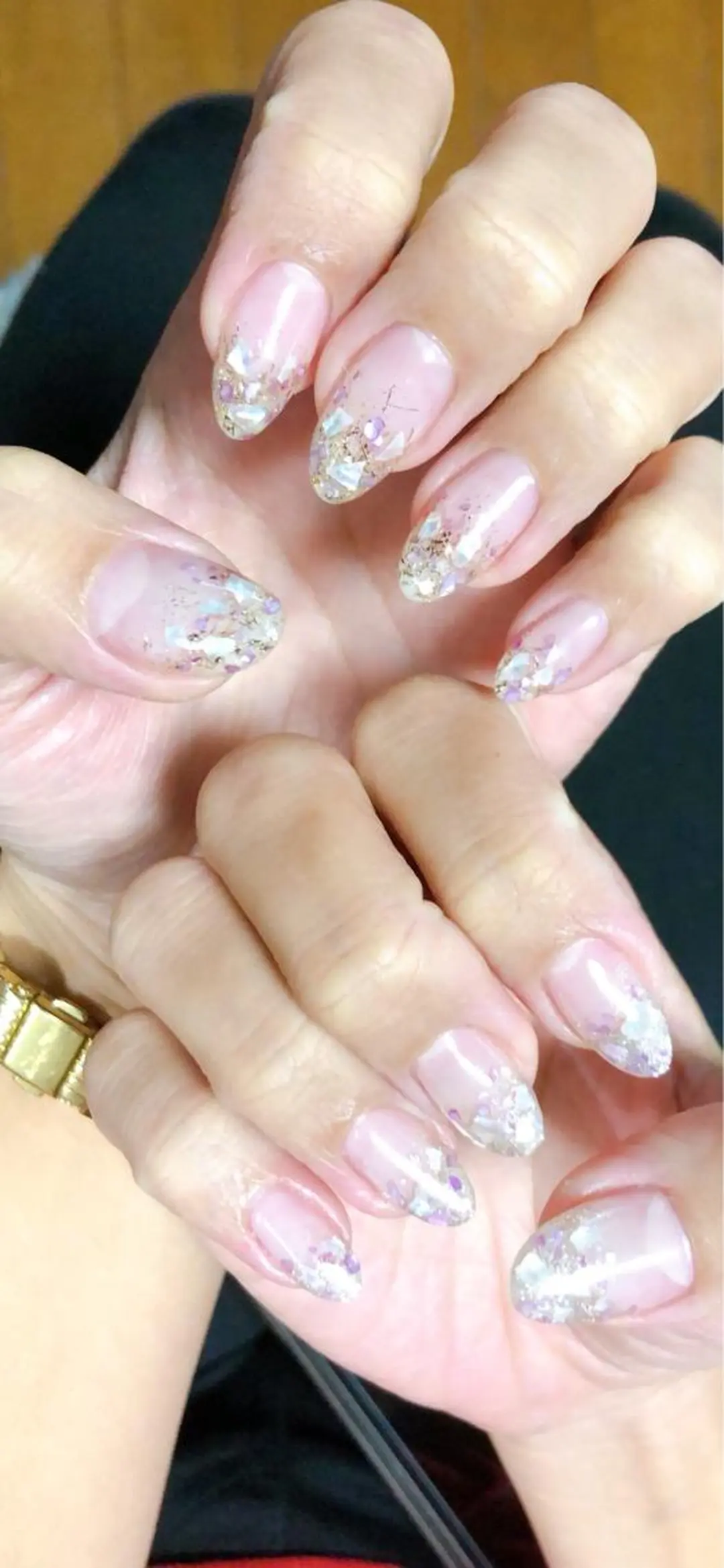 ネイル ラメ(グリッター) ラメグラデーション Ｍ☆NAIL asamiのネイルデザイン