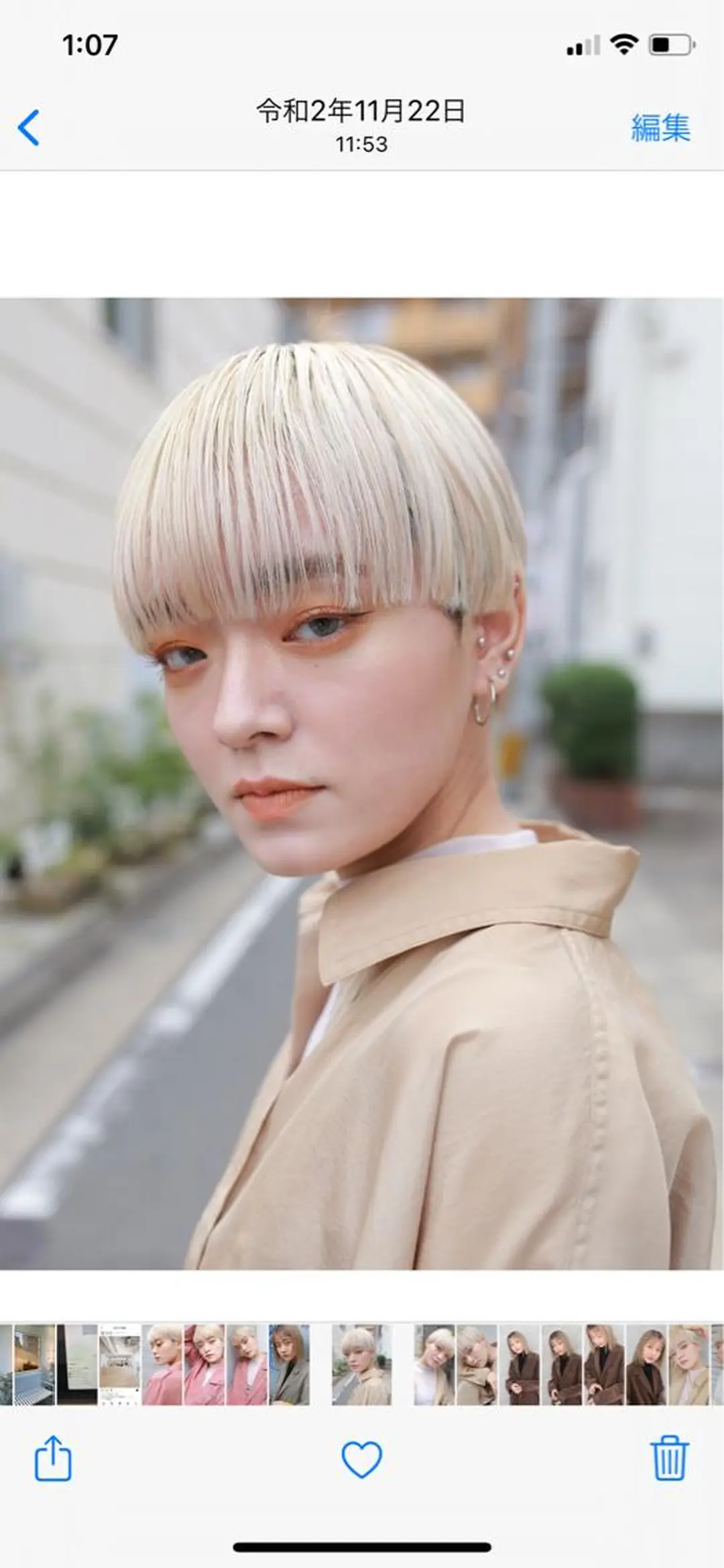 ショート カラー ブリーチカラーが人気 onnuのヘアスタイル