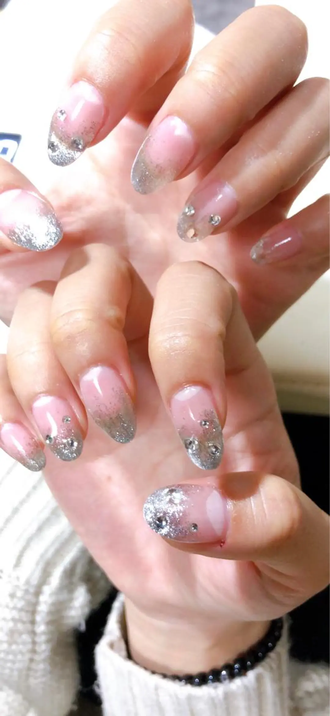 ネイル アートネイル グラデーション ラメ(グリッター) ラメグラデーション Ｍ☆NAIL asamiのネイルデザイン