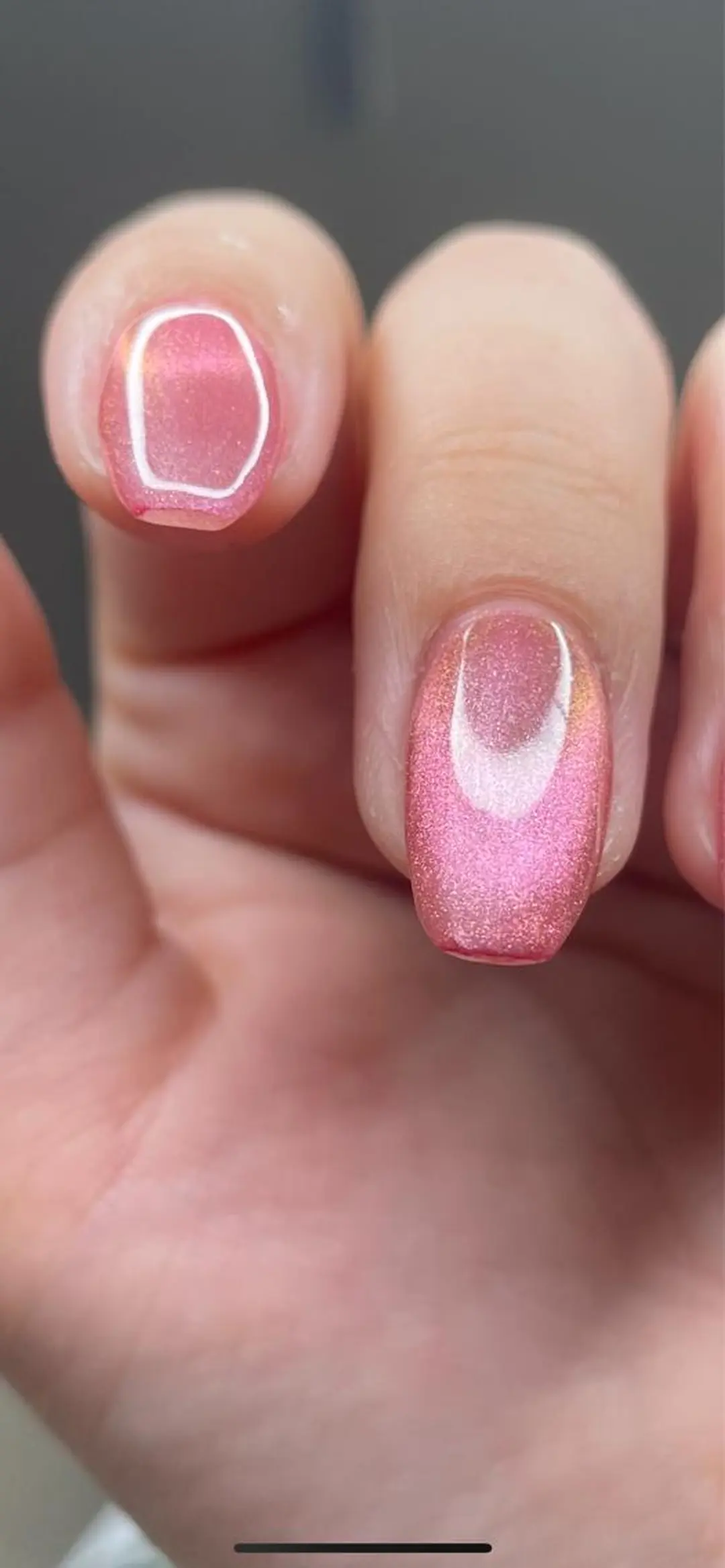 ネイル フレンチネイル マグネットネイル マグネットフレンチ Ri-e's nailのネイルデザイン