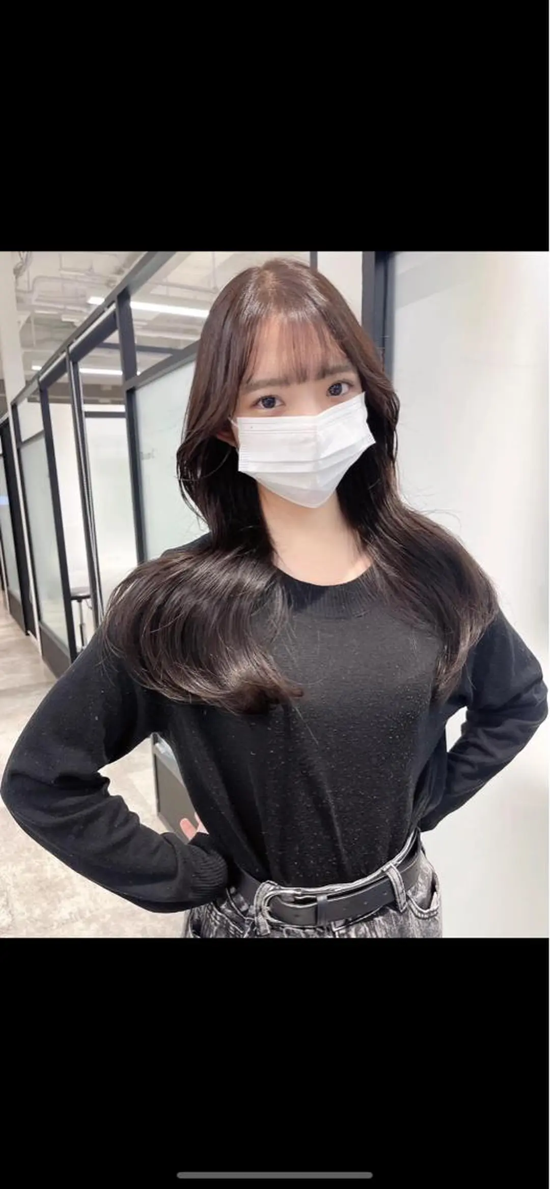 ロング 韓国風ヘア レイヤーカット カット ヘアカラー トリートメント 韓国レイヤーカット 髪質改善▫️水野有真のヘアスタイル