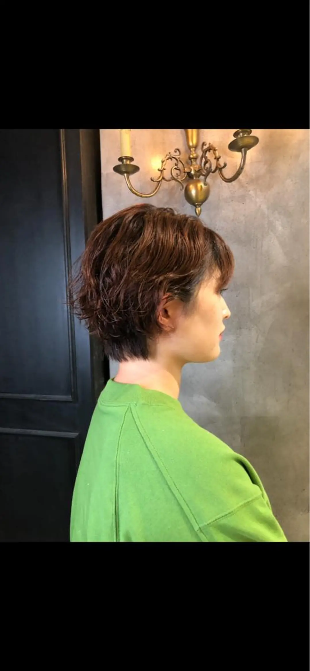 ショート パーマ マンツーマン／韓国 ヘア‎Amiのヘアスタイル