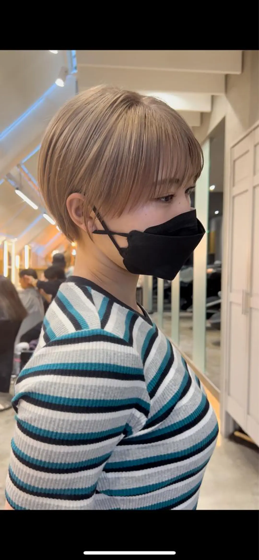 ショート カラー ショートヘア 小顔カット トリートメント ボブ×縮毛矯正× 髪質改善/三ツ木一生のヘアスタイル