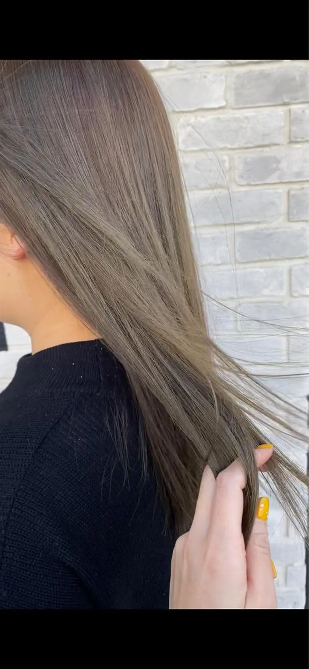 ミディアム カラー 縮毛矯正 Amelia荒川沖所属・小菅 沙織のマツエク・マツパデザイン