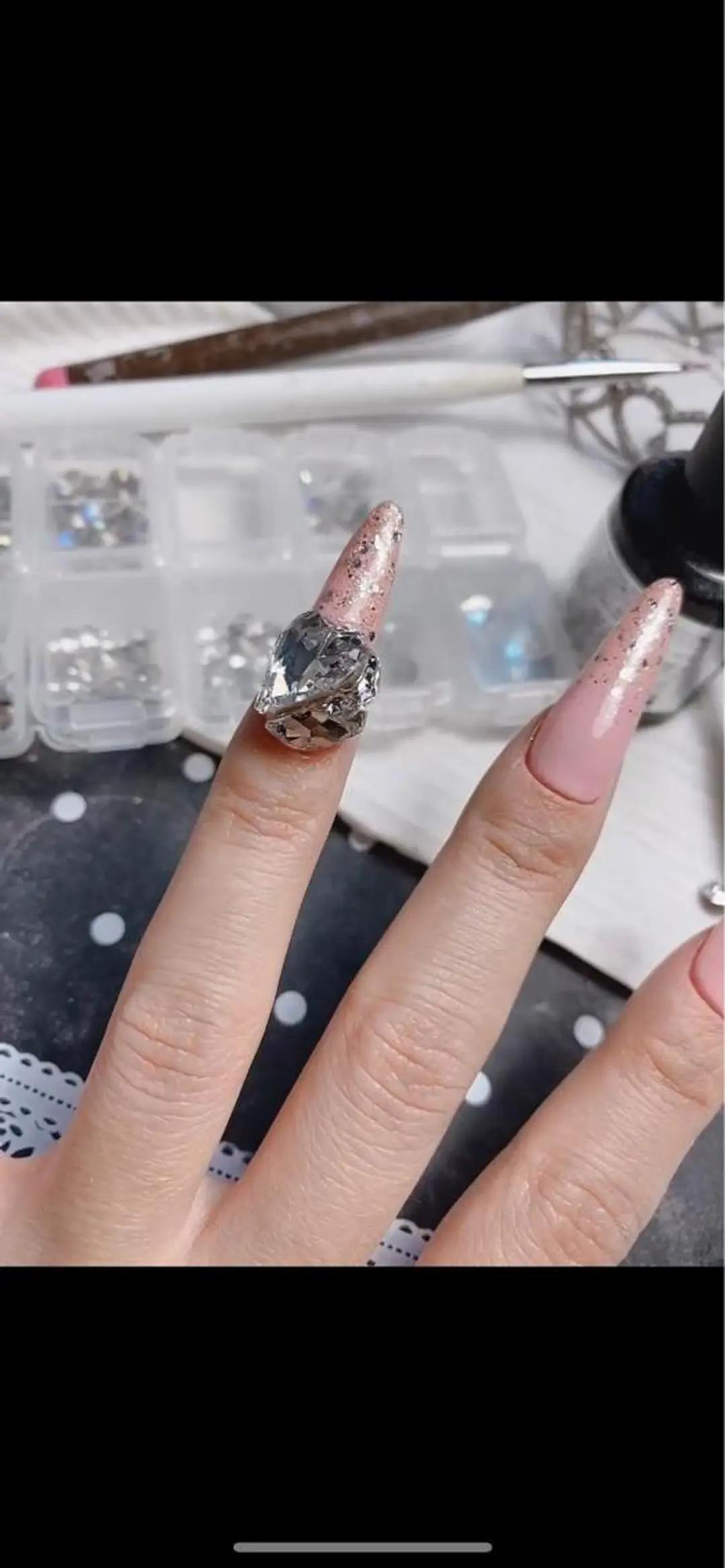 ロング ネイル ハート lune nail_2017のその他イメージ