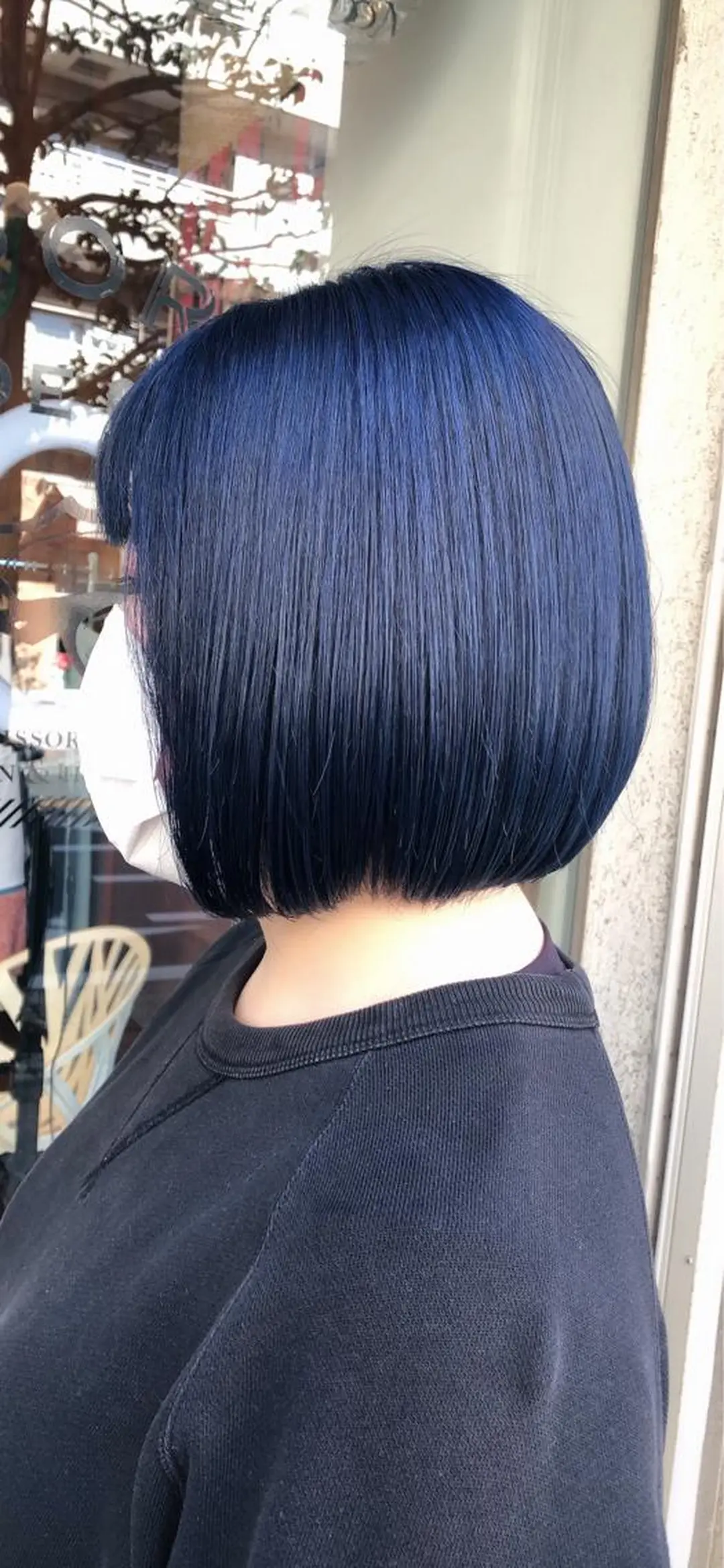 ショート カラー ネイビーカラー CoCooN satoshiのヘアスタイル