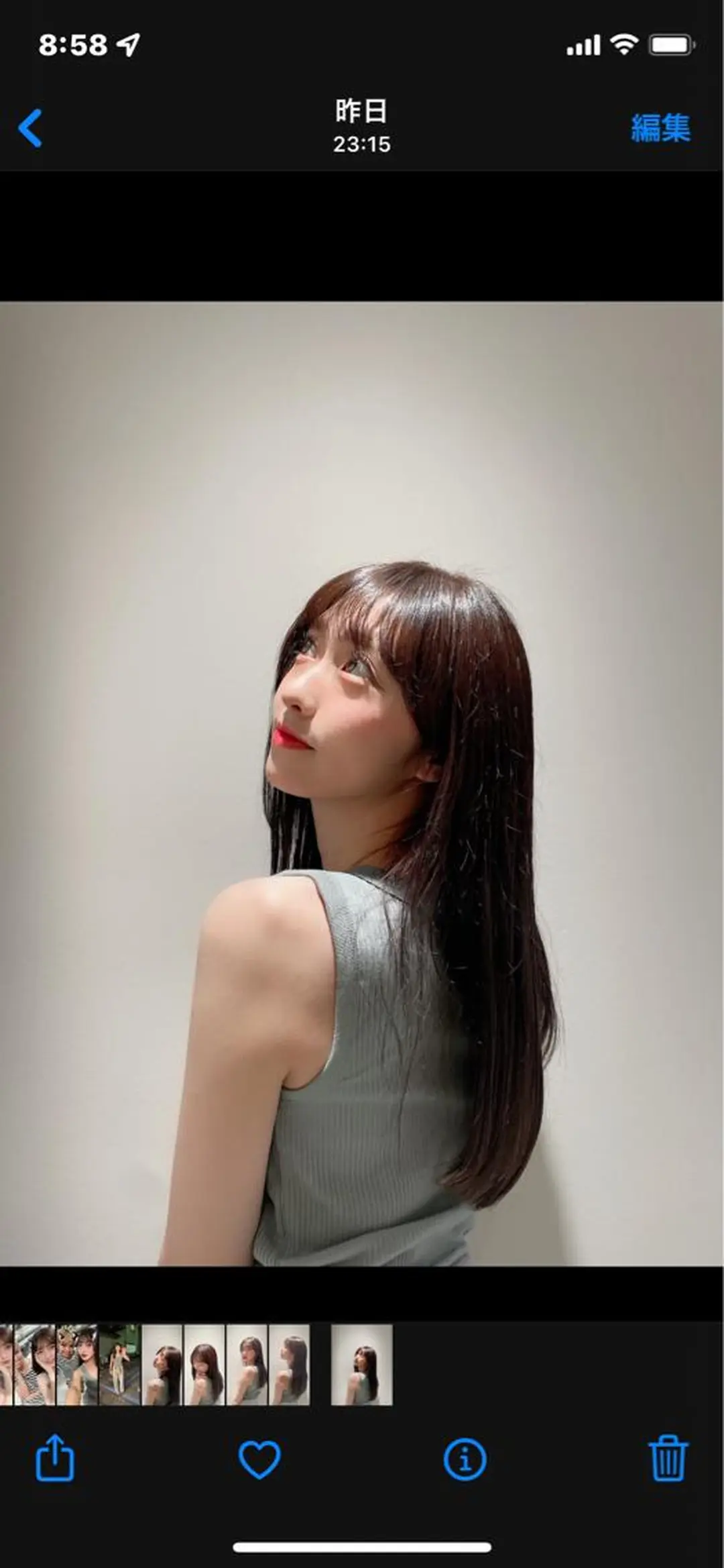 ロング カラー カット🩵 りこのヘアスタイル