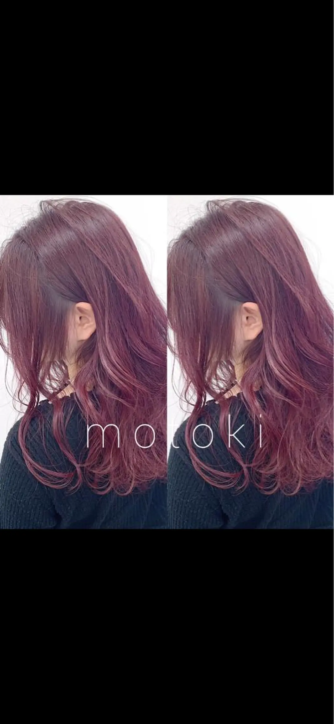 ミディアム カラー ラベンダーカラー ピンクカラー ヘアカラー ヘアセット 柔らかbeige モトキのヘアスタイル