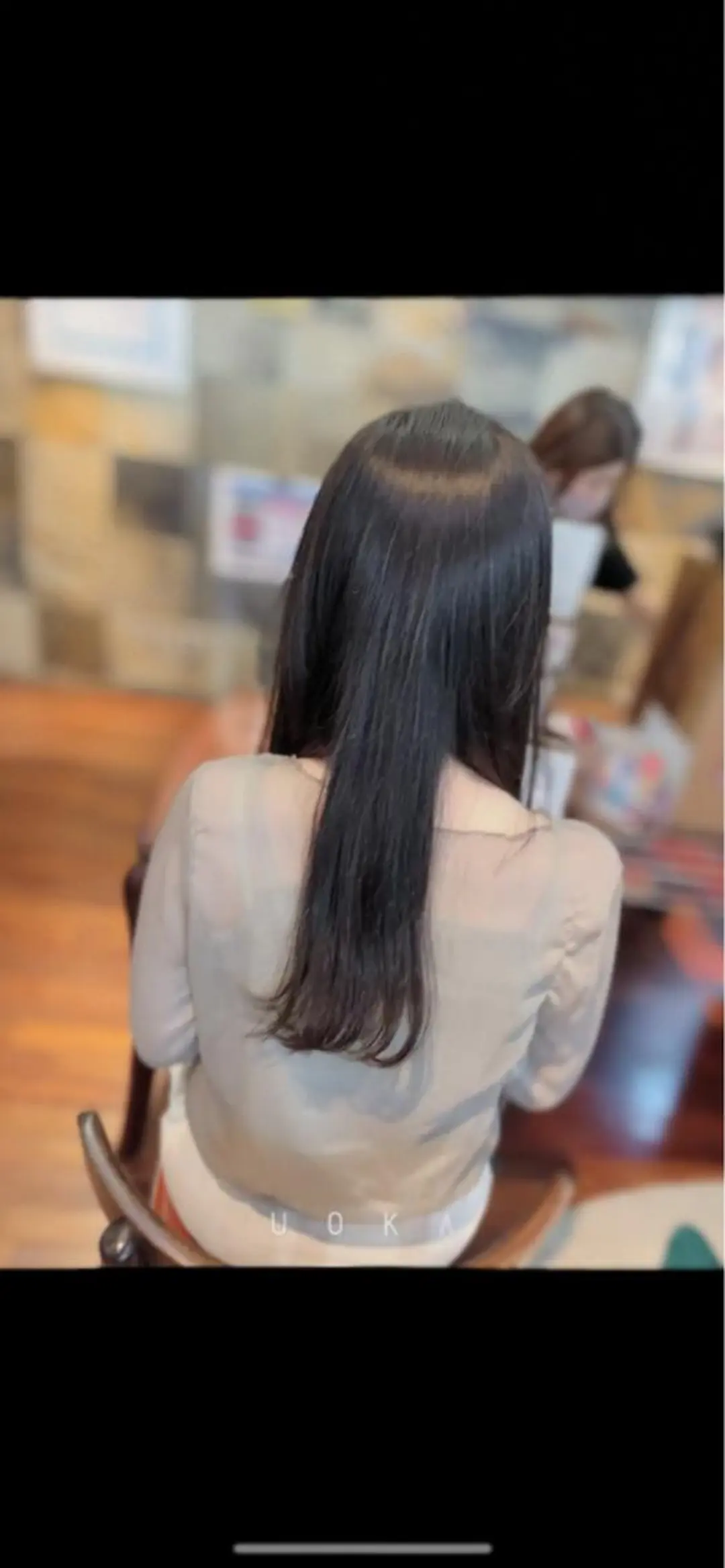 ロング 髪質改善 トリートメント 福見 美保のヘアスタイル