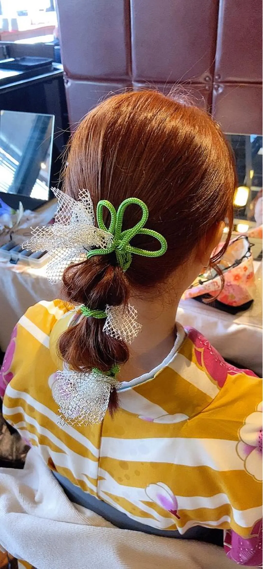 ミディアム ヘアアレンジ ヘアアンドメイクムタ 新居のヘアスタイル