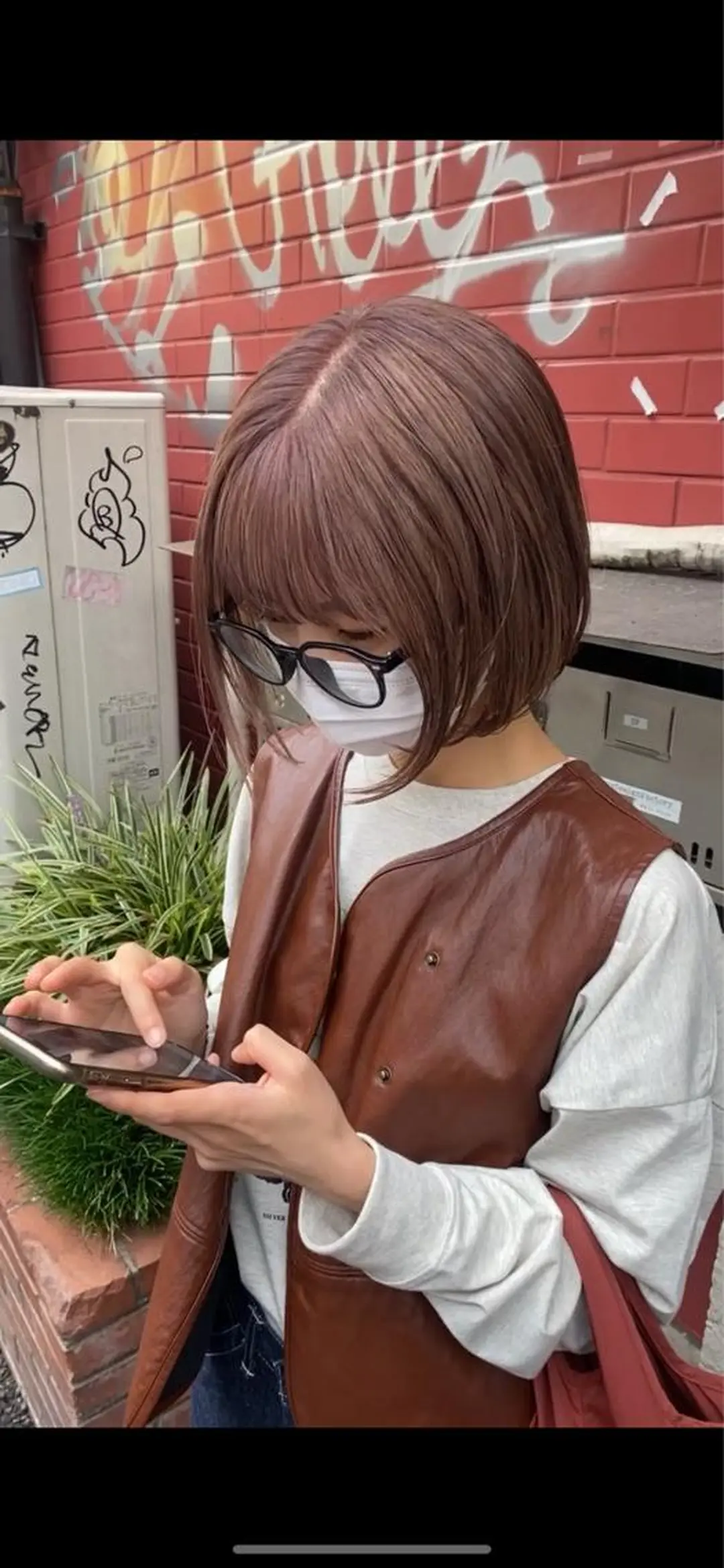 ショート カラー F-card所属・shiga mariaのヘアスタイル