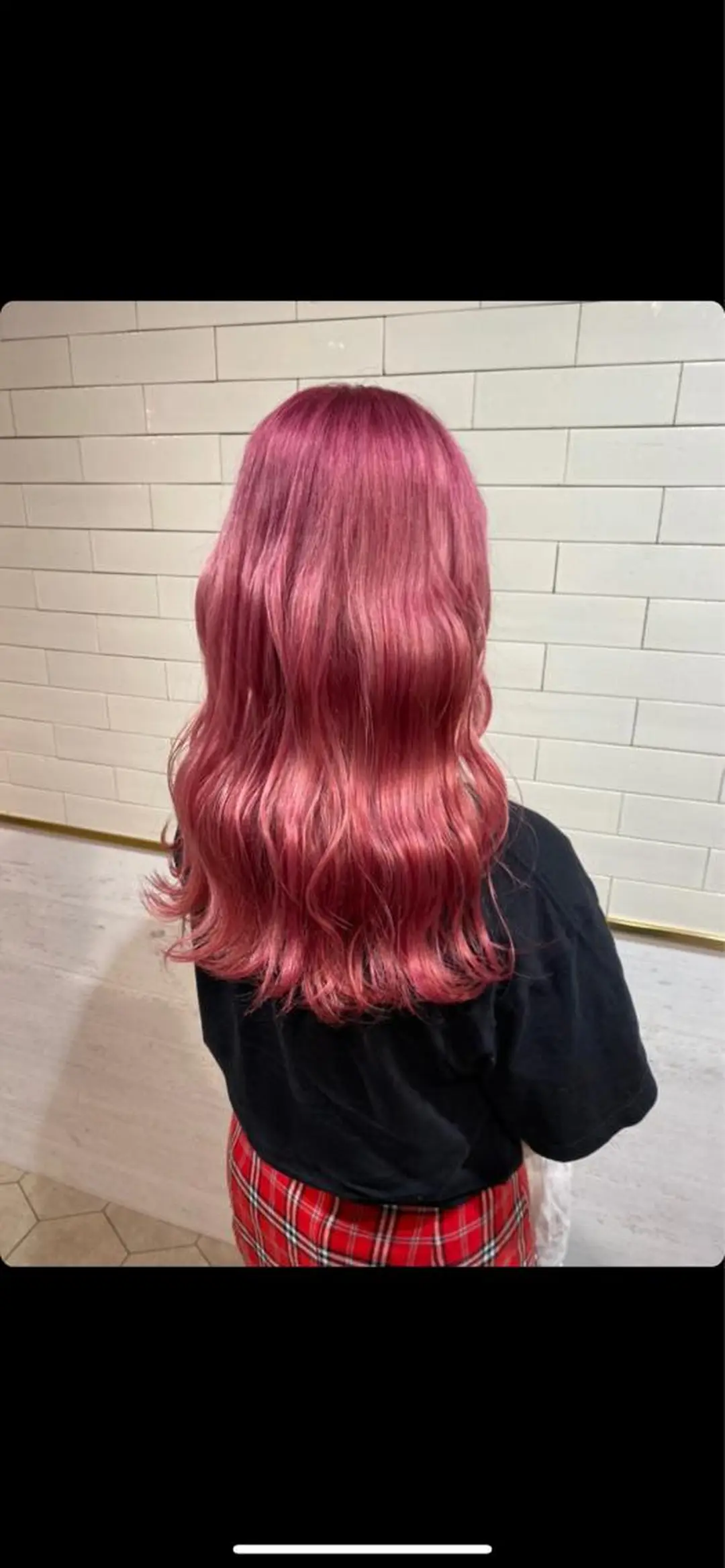 ロング ピンクラベンダー 🦋レイヤーカット ミドリカワ🦋のヘアスタイル