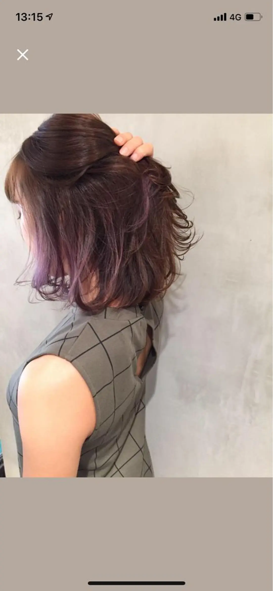 ショート カラー パープルカラー カット ヘアカラー トリートメント 大西 直人のヘアスタイル