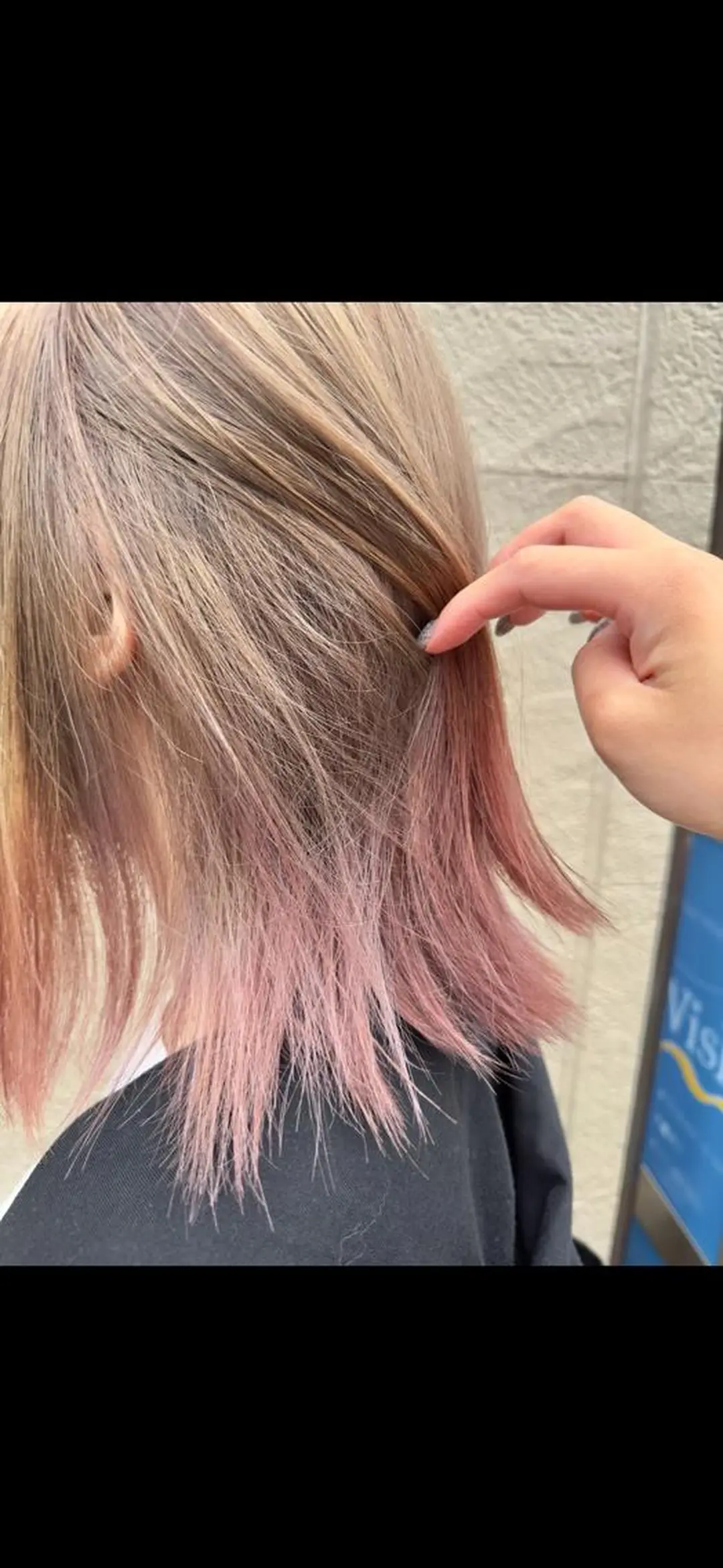 ミディアム ヘアカラー ボブ/インナーカラー ショート/佐野祥子のヘアスタイル