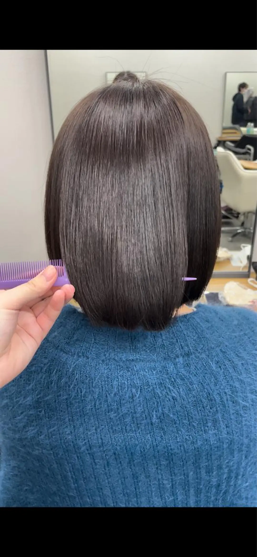 ショート 縮毛矯正 渡邊 彩花のヘアスタイル