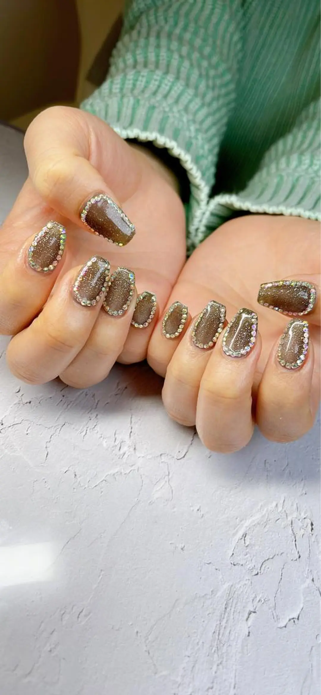 ネイル キラキラネイル ハンドネイル LaLa Peach 福岡のマツエク・マツパデザイン