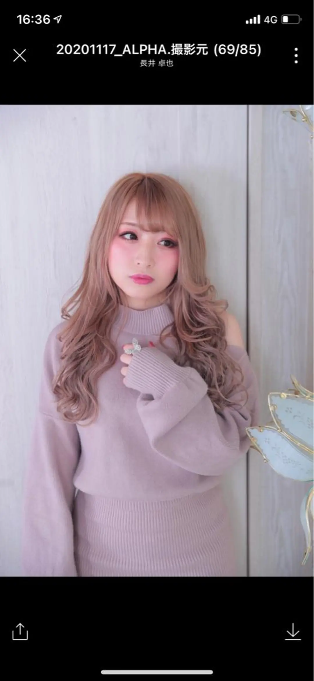 セミロング エクステ alpha. カラーエクステ下妻のヘアスタイル