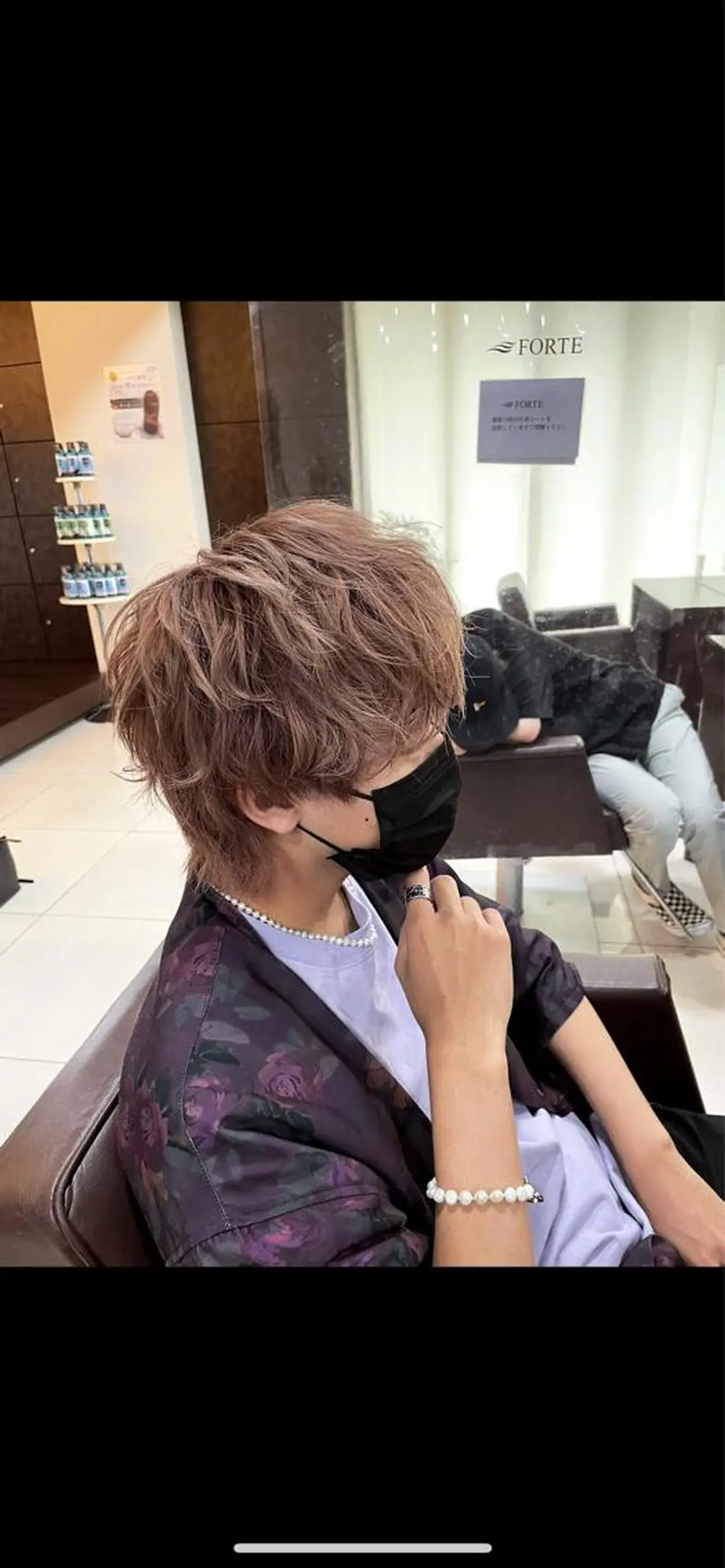 ショート カラー 静岡/草薙パーマ メンズバレイヤージュのヘアスタイル